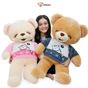 ISTANA BONEKA Beruang Teddy Bear STD Boney Bonita 78cm With Kaos Motif Kucing