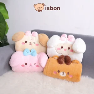 ISTANA BONEKA Penghangat Tangan Roll Joys Bantal Kepala Sandaran Punggung Mainan Anak Empuk Halus Hadiah Spesial Ulang Tahun Anniversary Dog Rabbit Bear