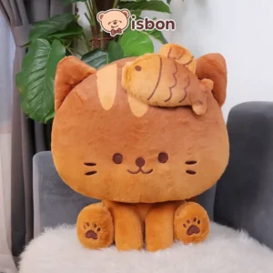 ISTANA BONEKA Kucing Sit Bread Cat with Ikan Roti Bungeoppang Mainan Anak Cowok Cewek Hadiah Ulang Tahun