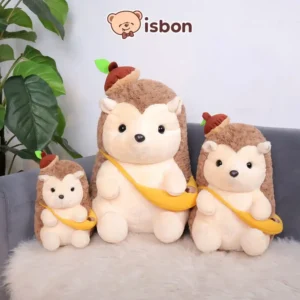 ISTANA BONEKA Landak Sit Hedgehog with Topi Tas Biji Kacang Lucu Mainan Anak Hadiah Ulang Tahun Anniversary Cowok Cewek