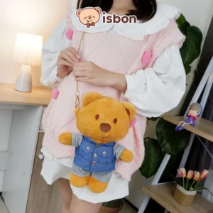 ISTANA BONEKA Sling Bag Beruang Timmy Multifungsi With Baju Jumpsuit