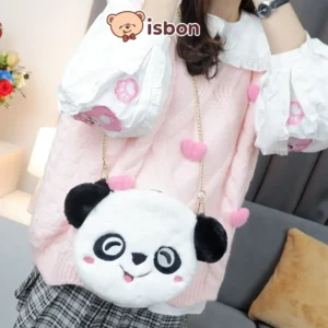 ISTANA BONEKA Tas Selempang Kepala Panda Sling Bag Bao Bei Lucu Bahan Premium